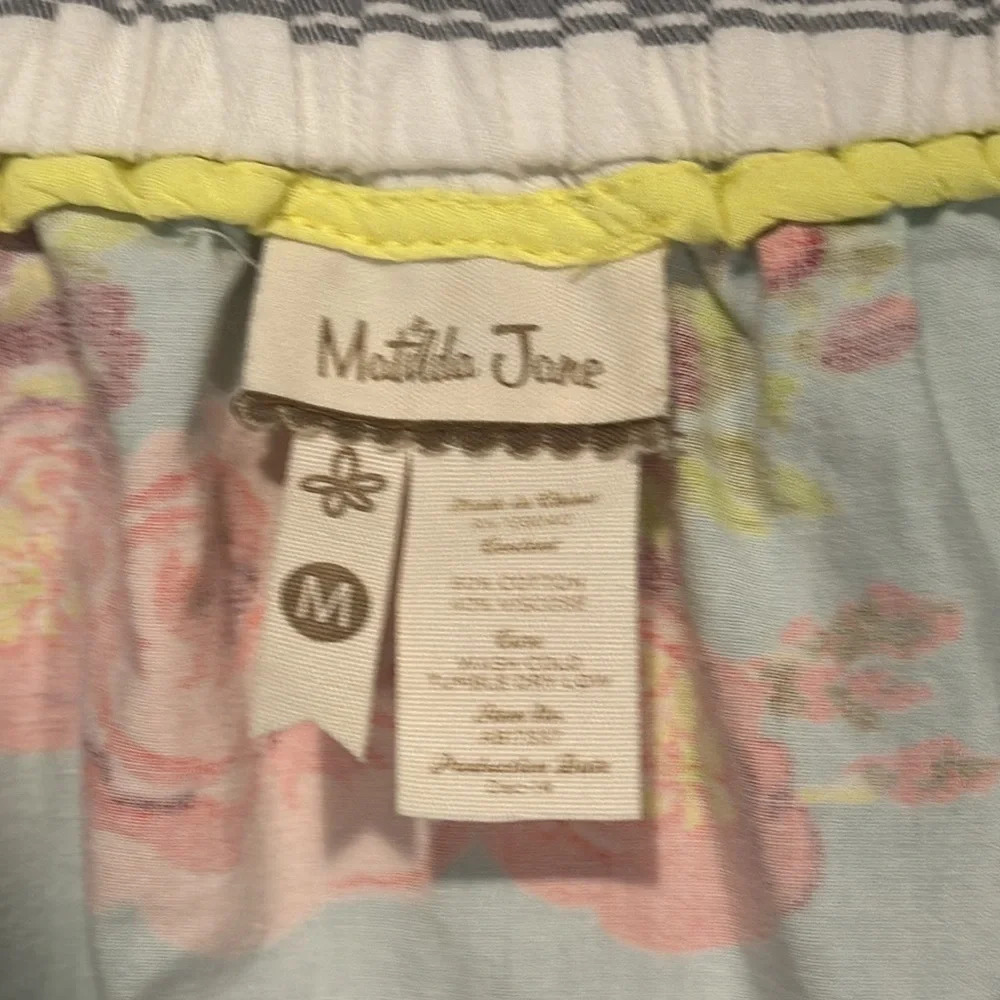 women's Matilda Jane "Natural Beauty" floral pleated a line skirt size medium - Picture 4 of 5